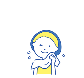 湯上りの女性のイラスト